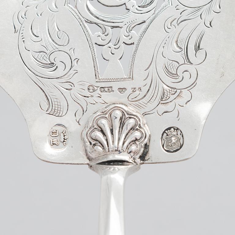 KAKKULAPIO, hopeaa, Tukholma 1854.