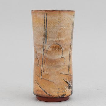 A stoneware vase by Wilhelm Kåge, Gustavsberg, signed and dated 1930.