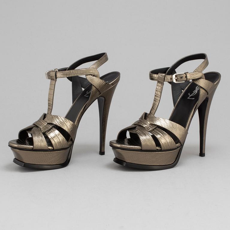 YVES SAINT LAURENT, skor, "Tribute sandal", storlek 38 1/2.
