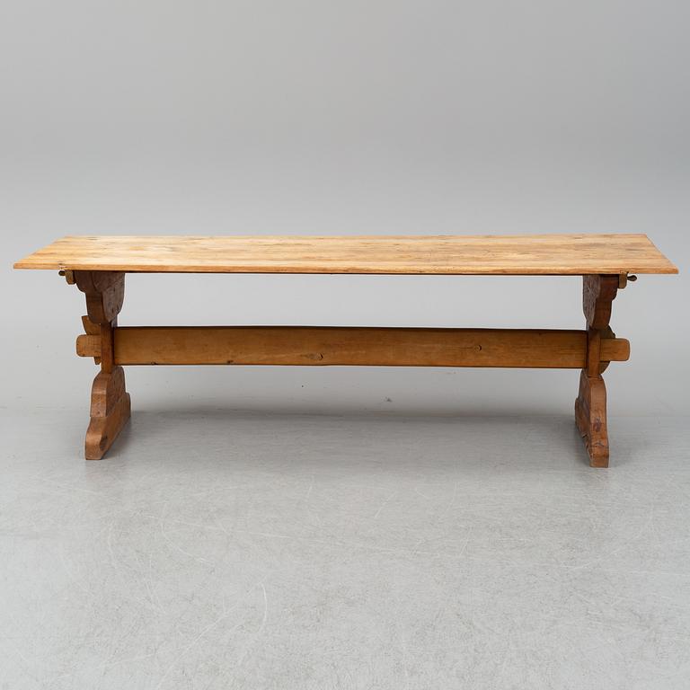 A 19th Century vernacular pine table.