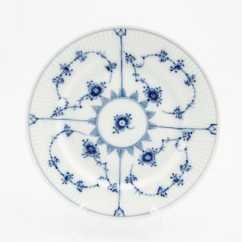 Coffee service 25 pcs "Musselmalet Riflet" Royal Copenhagen Denmark porcelain 1957-1973.