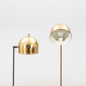 Eje Ahlgren, a pair of brass floor lamps "G-075", 1960/70s.