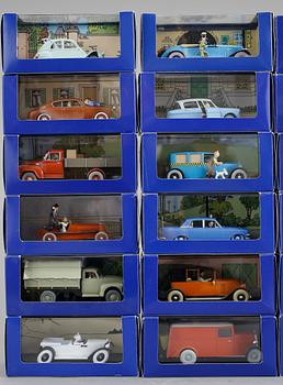 LEKSAKSBILAR, 24 st, Tintin, Hergé-Moulinsart, 2000-tal.