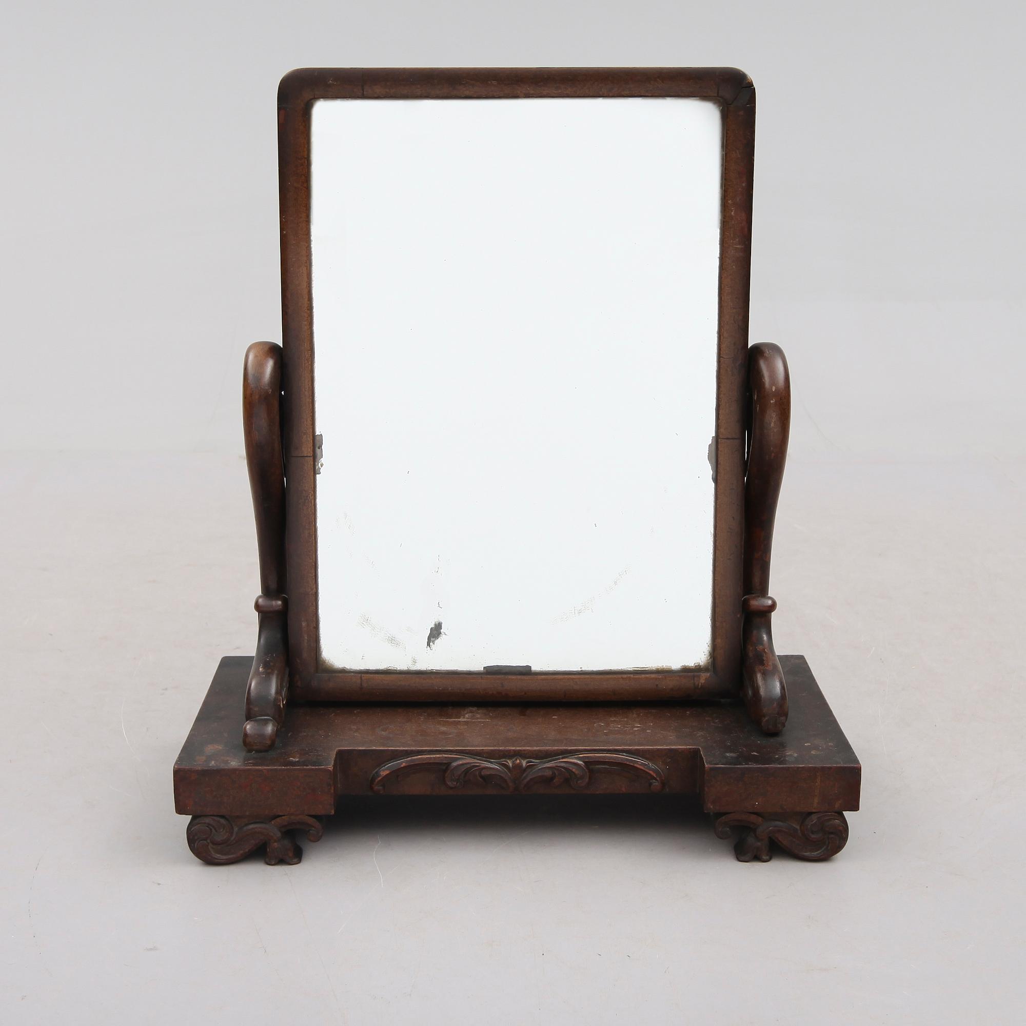 TOALETTSPEGEL, senempire, 1800-talets mitt.