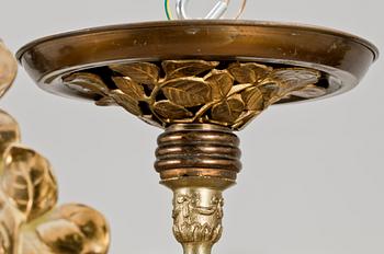 TAKLAMPA, brons, Jugend, 1900-talets början.