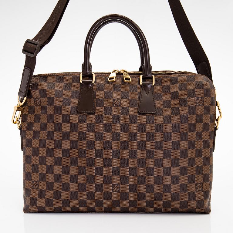 Louis Vuitton, a Damier Ebene 'Porte Documents Jour' bag/briefcase.