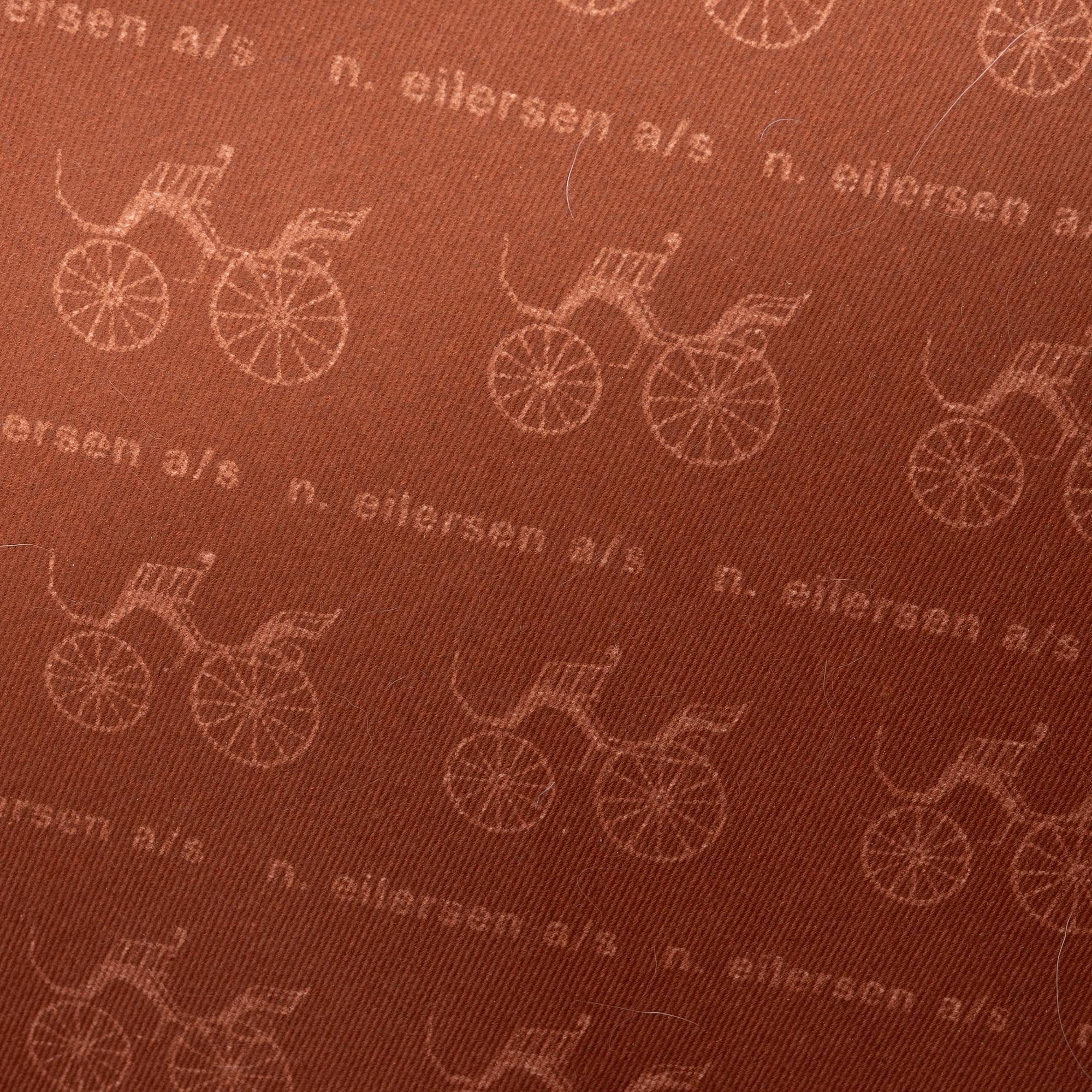 Sofa and footstool, Eilersen, Denmark late 20th Century.