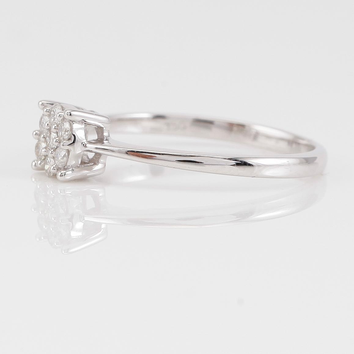 RING, 18K vitguld och diamanter tot ca 0.13 ct.