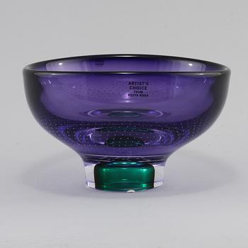 SKÅL, glas, Göran Wärff, Kosta Boda, sent 1900-tal.