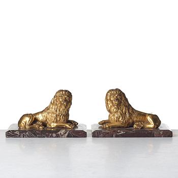 A pair of 18th century sculptures, probably Italy.