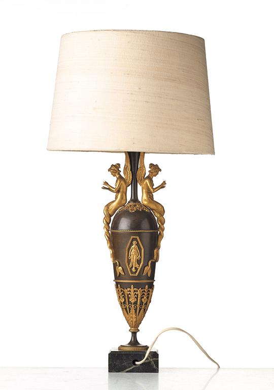 A French Empire early 19th century table lamp.