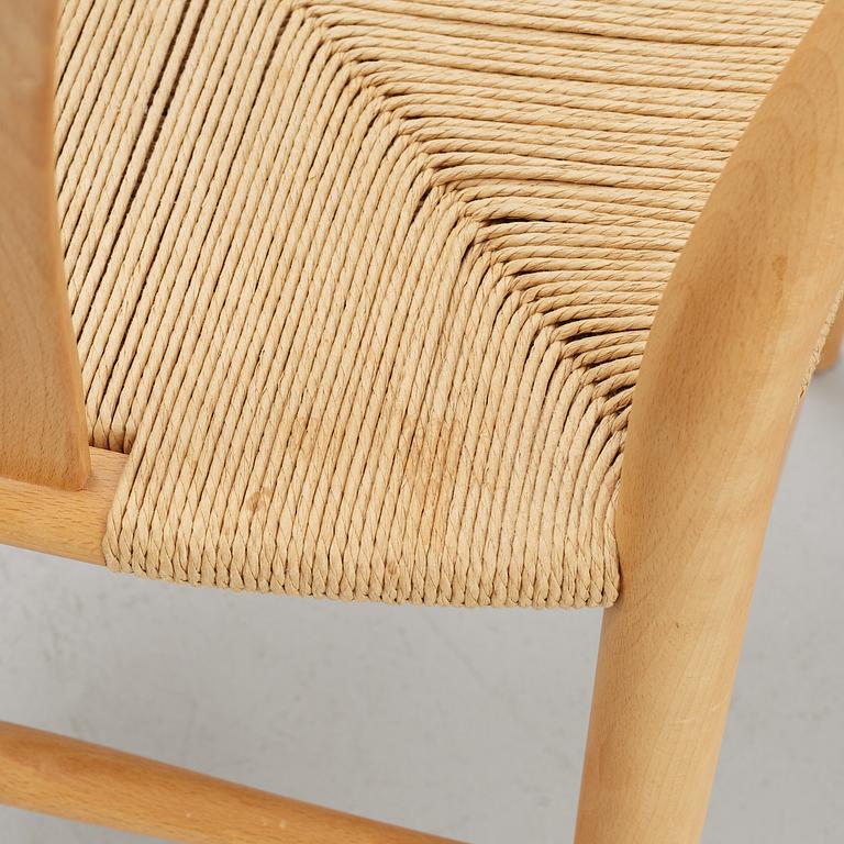 Hans J. Wegner, stolar, 4 st, "CH24", Carl Hansen & Son, Danmark, 2000-tal.