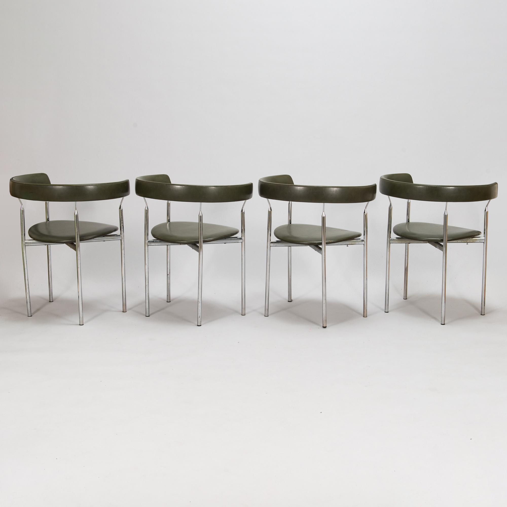 Jan Lunde Knudsen, Four 1960's armchairs for Karl Sørlie & sønner.