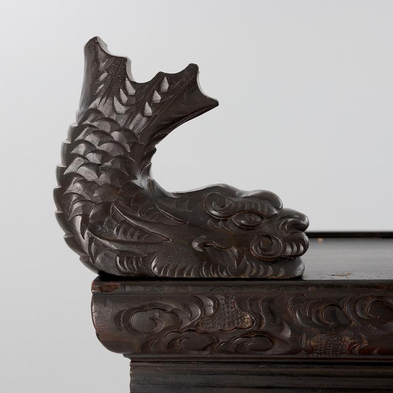 A Japanese wooden cabinet, first part of the 20th century.