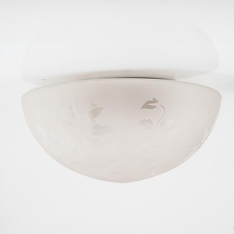 A pair of ceiling lamps, mid 20th Century.