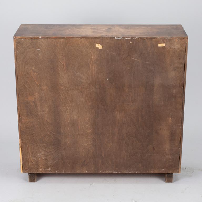 BOKHYLLA, Art Deco, lackat trä, 1920/30-tal.