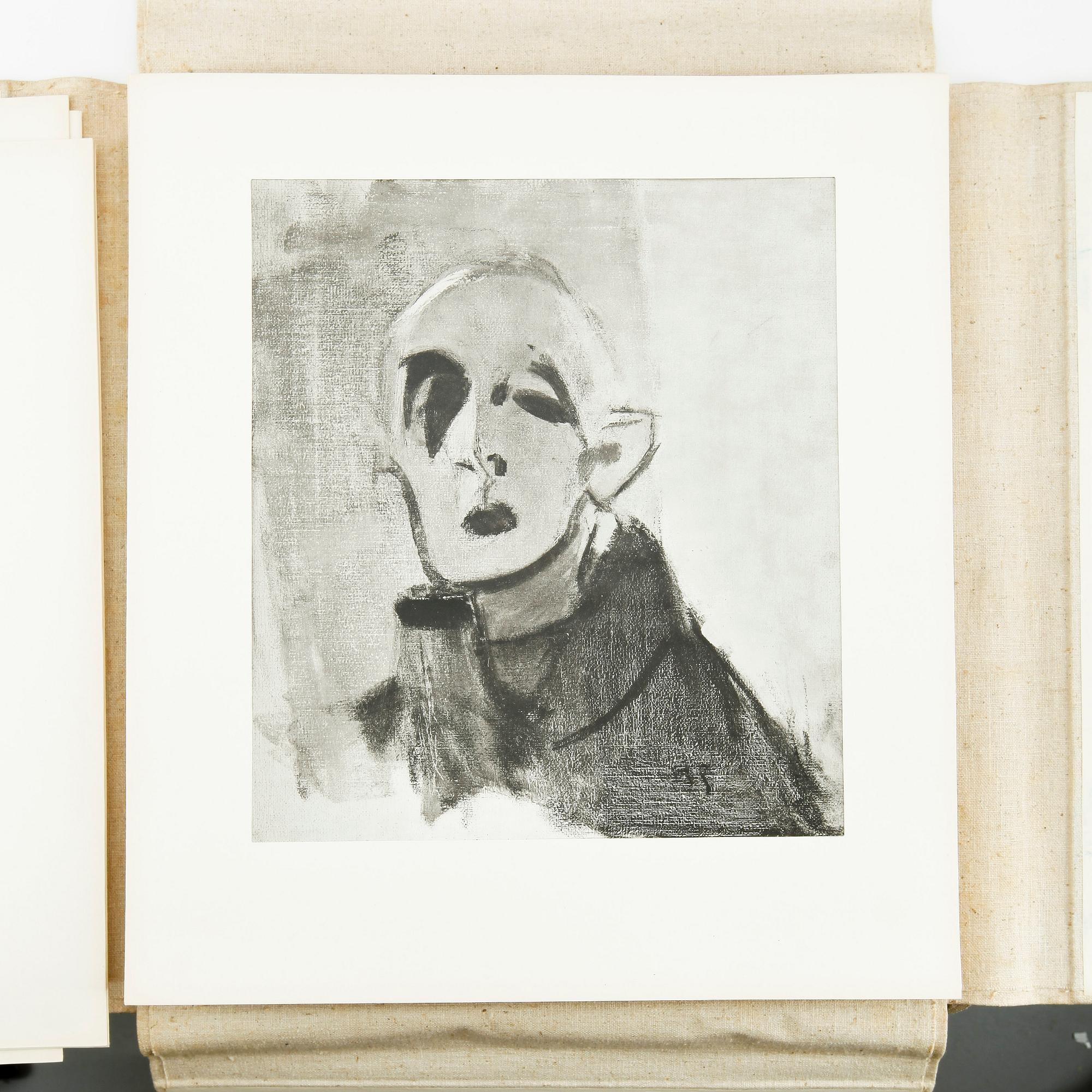 HELENE SCHJERFBECK, mapp med reproduktioner, 48 st, 1945.