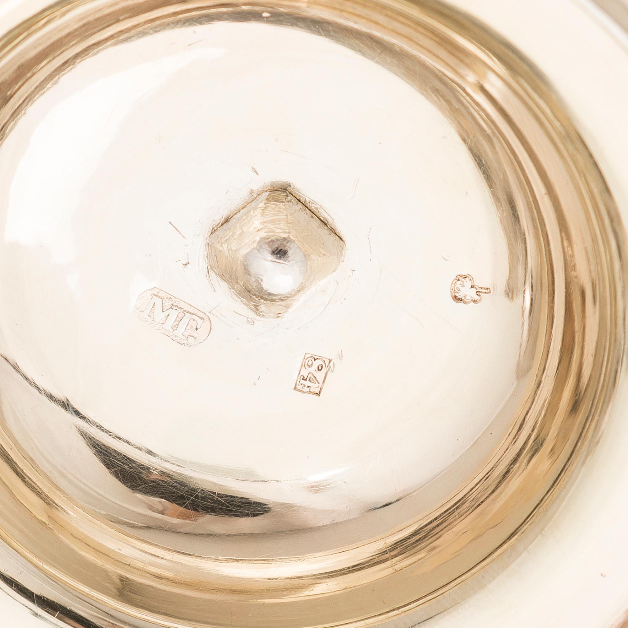 IVAN GUBKIN, A lidded sugar bowl, mark of Gubkin (Губкинъ), Moscow 1846.