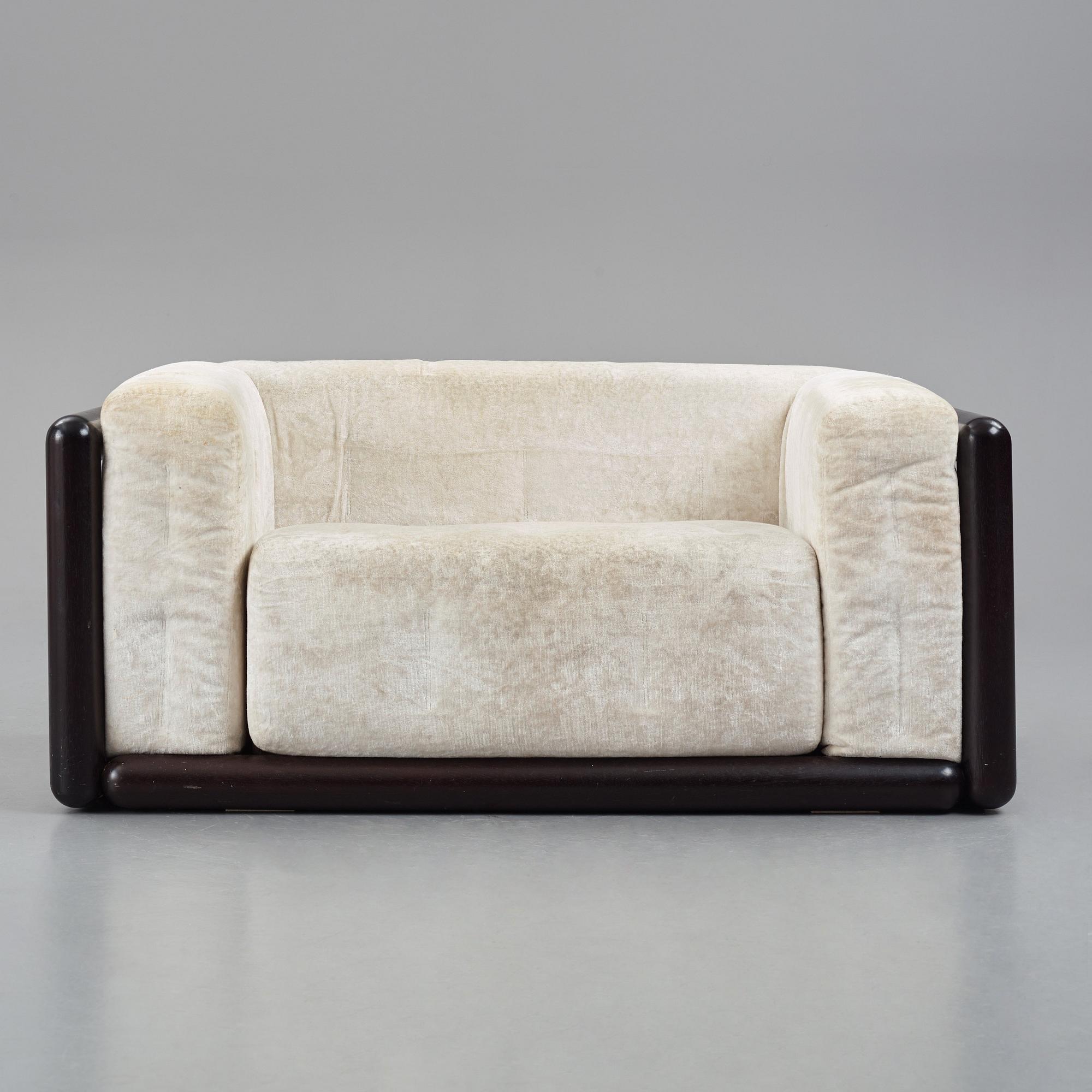 Carlo Scarpa, a 'Cornaro' sofa, Gavina, Italy, 1970s.