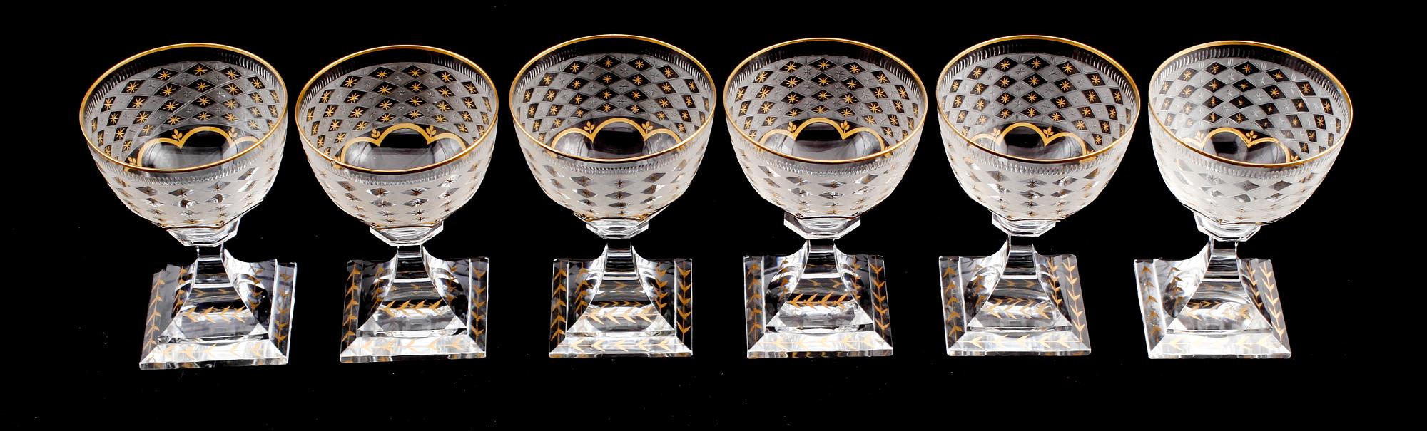 CHAMPAGNEGLAS, 6 st, "Odelberg", Kosta.