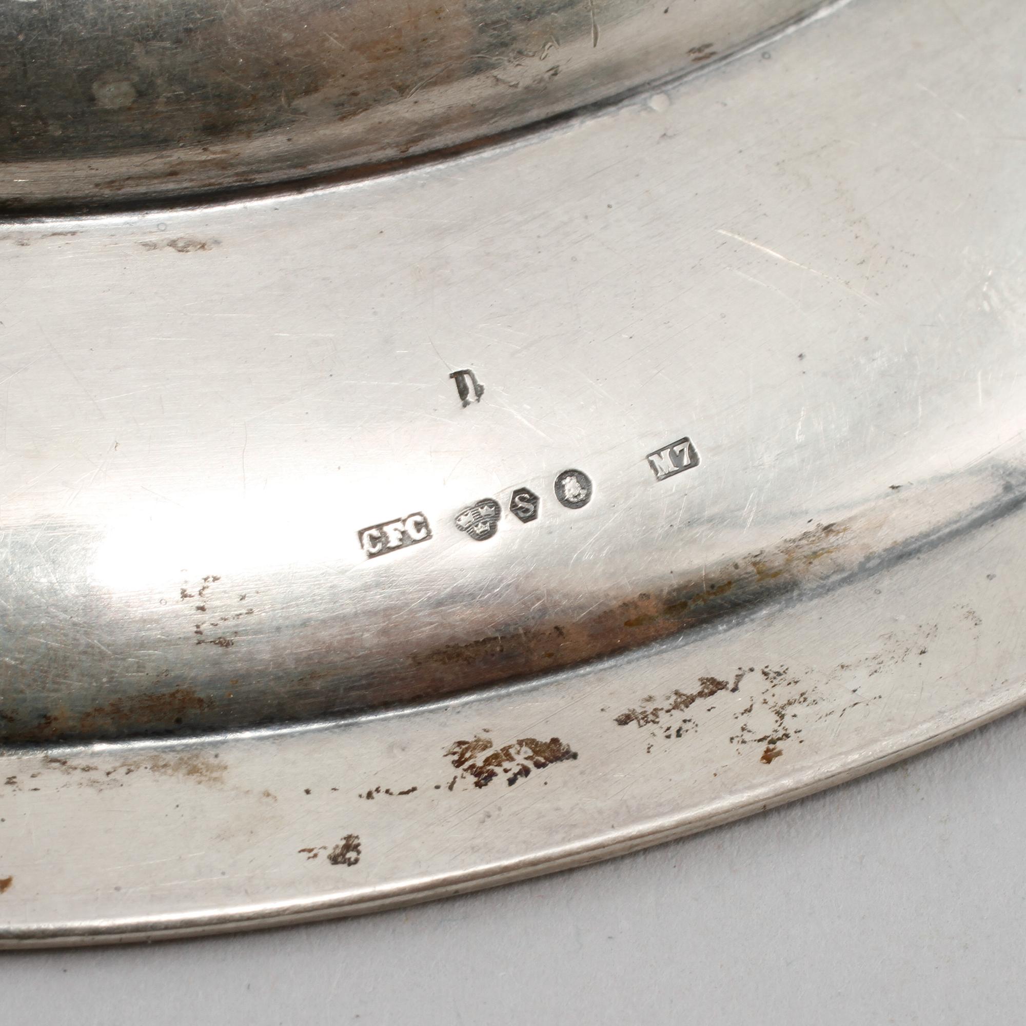 PARTI SILVER, 4 delar, Tyskland, Sverige och England, 1900-talets första hälft. Vikt 435 g.