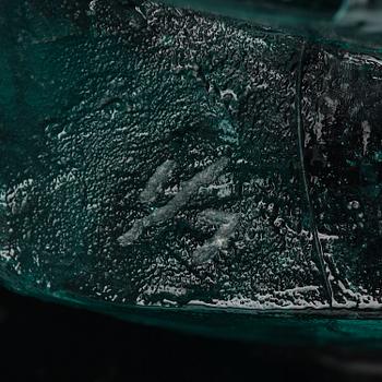 Edvin Öhrström, "Kristallisk komposition" (Crystalline composition), a cast glass sculpture, Lindshammar Glassworks, ed. 1/7.