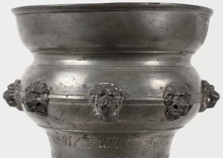 VÄLKOMMA, tenn, trol Tyskland, 1700/1800-tal.