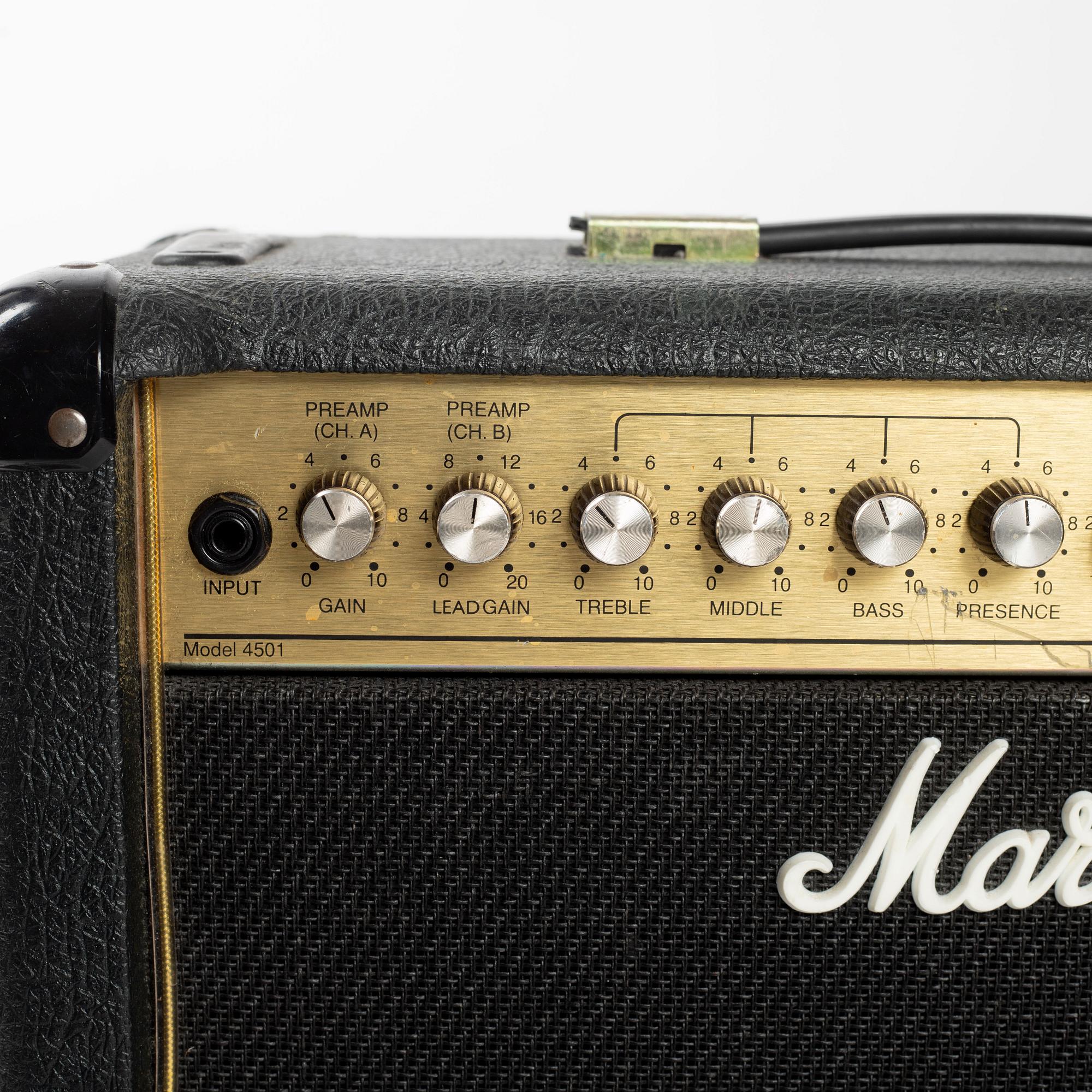 Marshall, "JCM 900", model 4501, guitar amplifier, England 1990s.