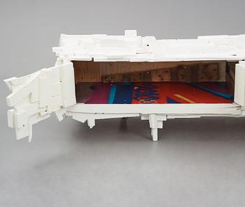 Finn Ahlgren, / Godspeed, "trash sideboard", unikt, egen studio, Stockholm 2014.