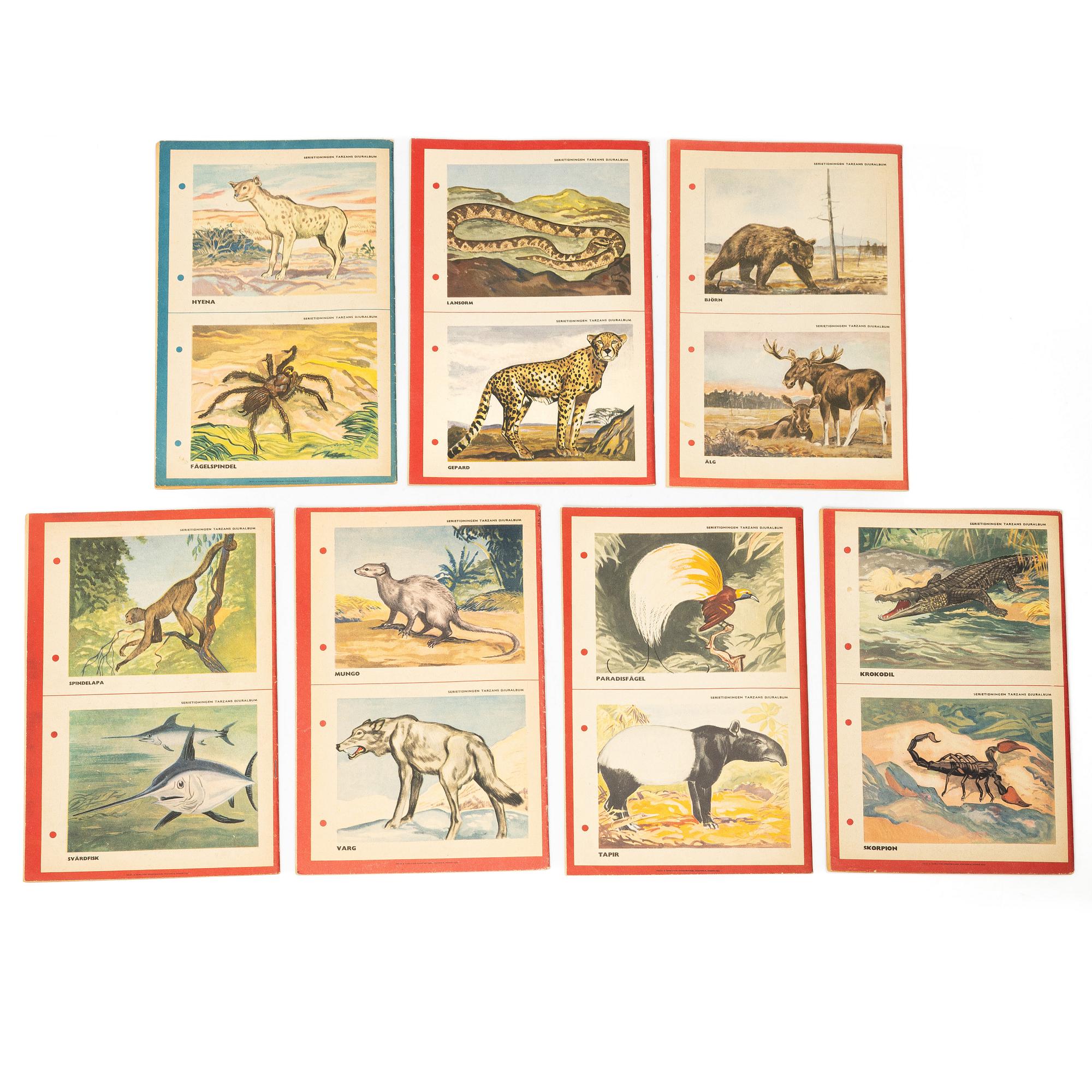 Comic books, 21 pieces, “Tarzan”, 1952.