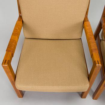 Carl Gustaf Hiort af Ornäs, a pair of late 1950s 'Rialto' open armchairs, Puunveisto Oy - Träsnideri Ab, Finland.