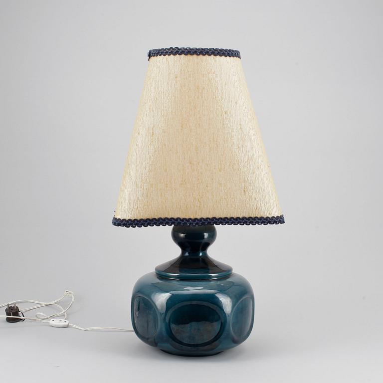 BORDSLAMPA, keramik, 1960/70-tal.