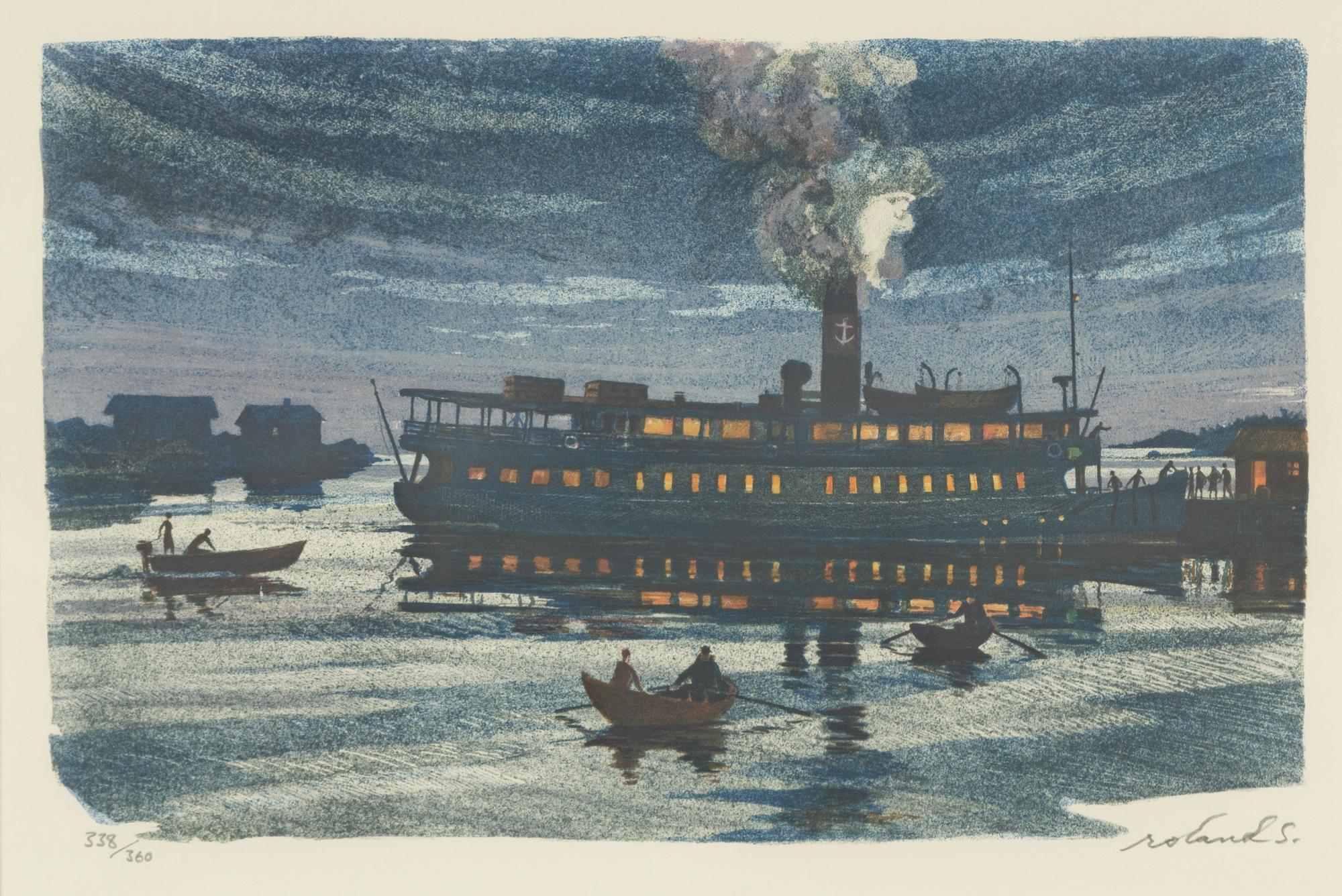 Roland Svensson, lithograph in colours, signed 338/360.