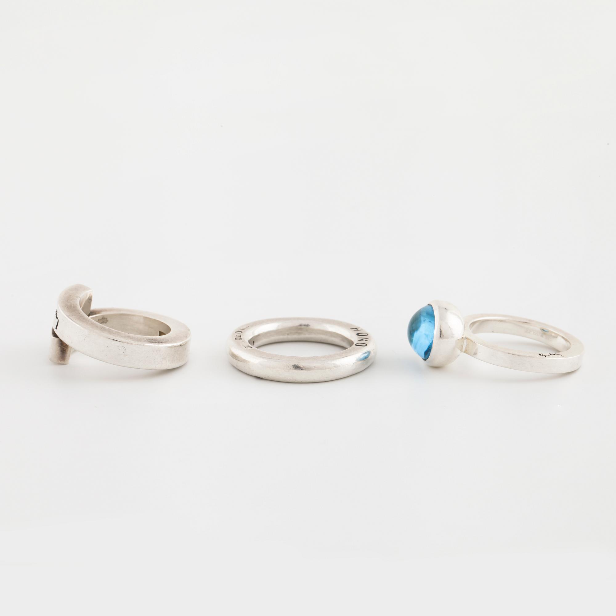 EFVA ATTLING, ringar, 3 st.