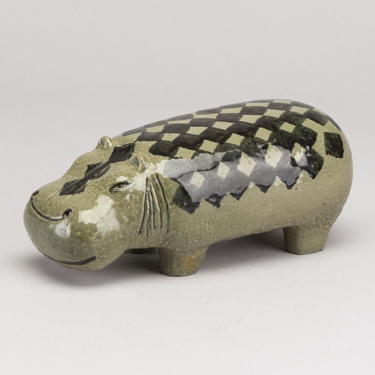 LISA LARSON, figurin ur serien "Stora Zoo" Gustavsberg 1958-67 glaserat stengods.