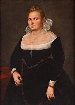 545. Jacopo Robusti Tintoretto His studio, Portrait of a Lady.