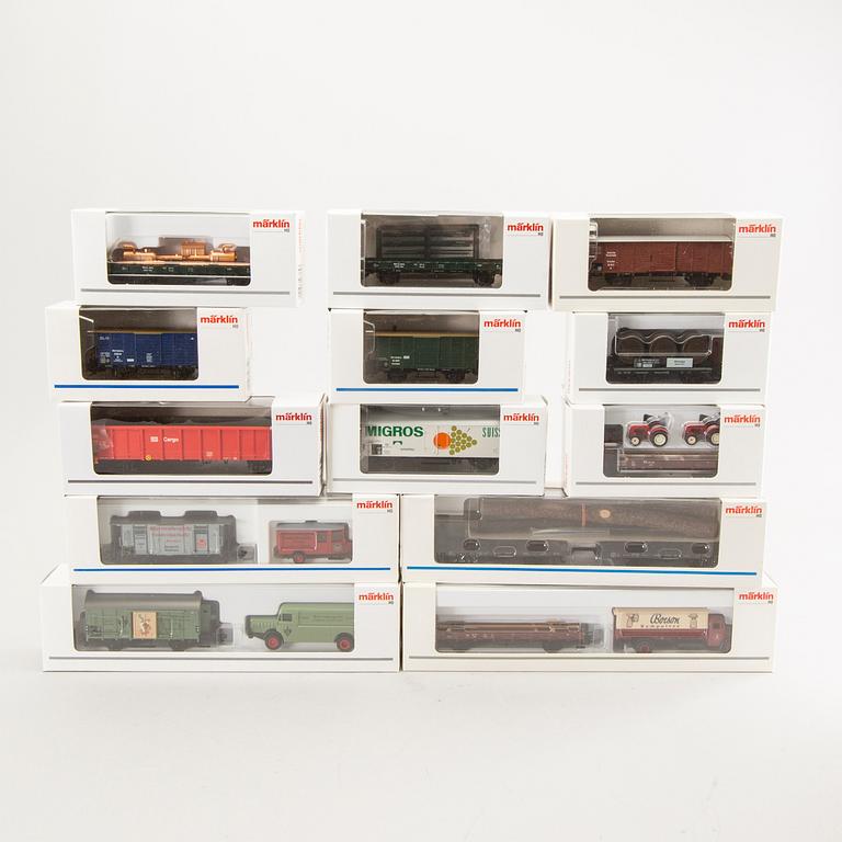 23 Märklin freight cars.