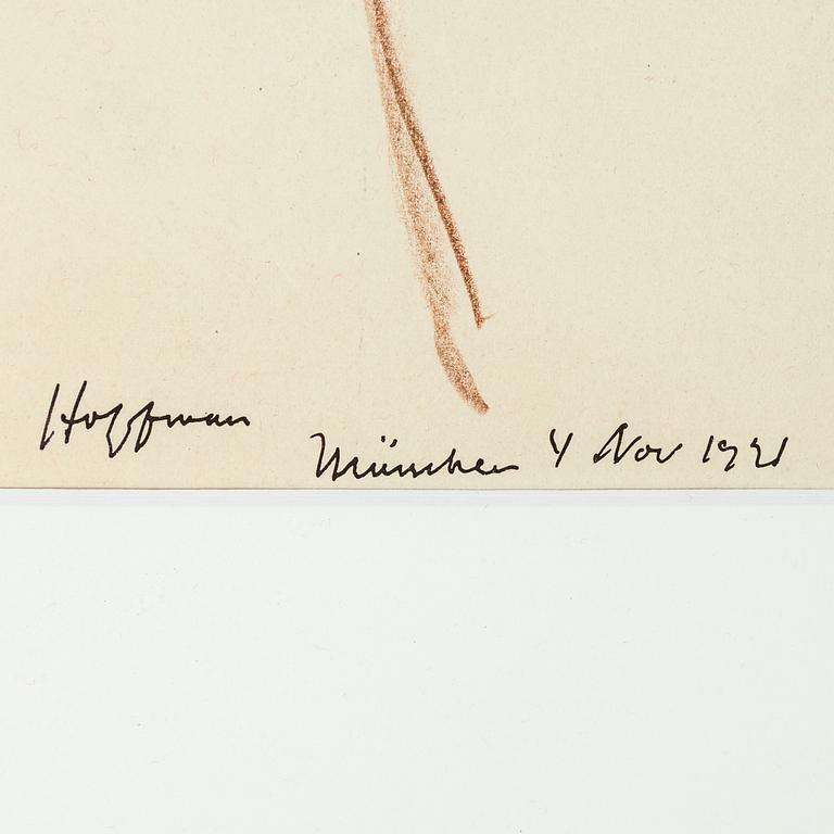 John Jon-And, pastell på papper, signerad och daterad München 4 Nov 1921.