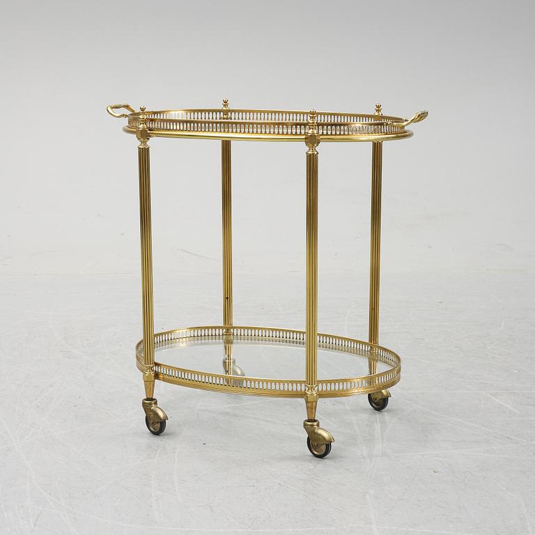 A brass drink trolley, 1960/70's.