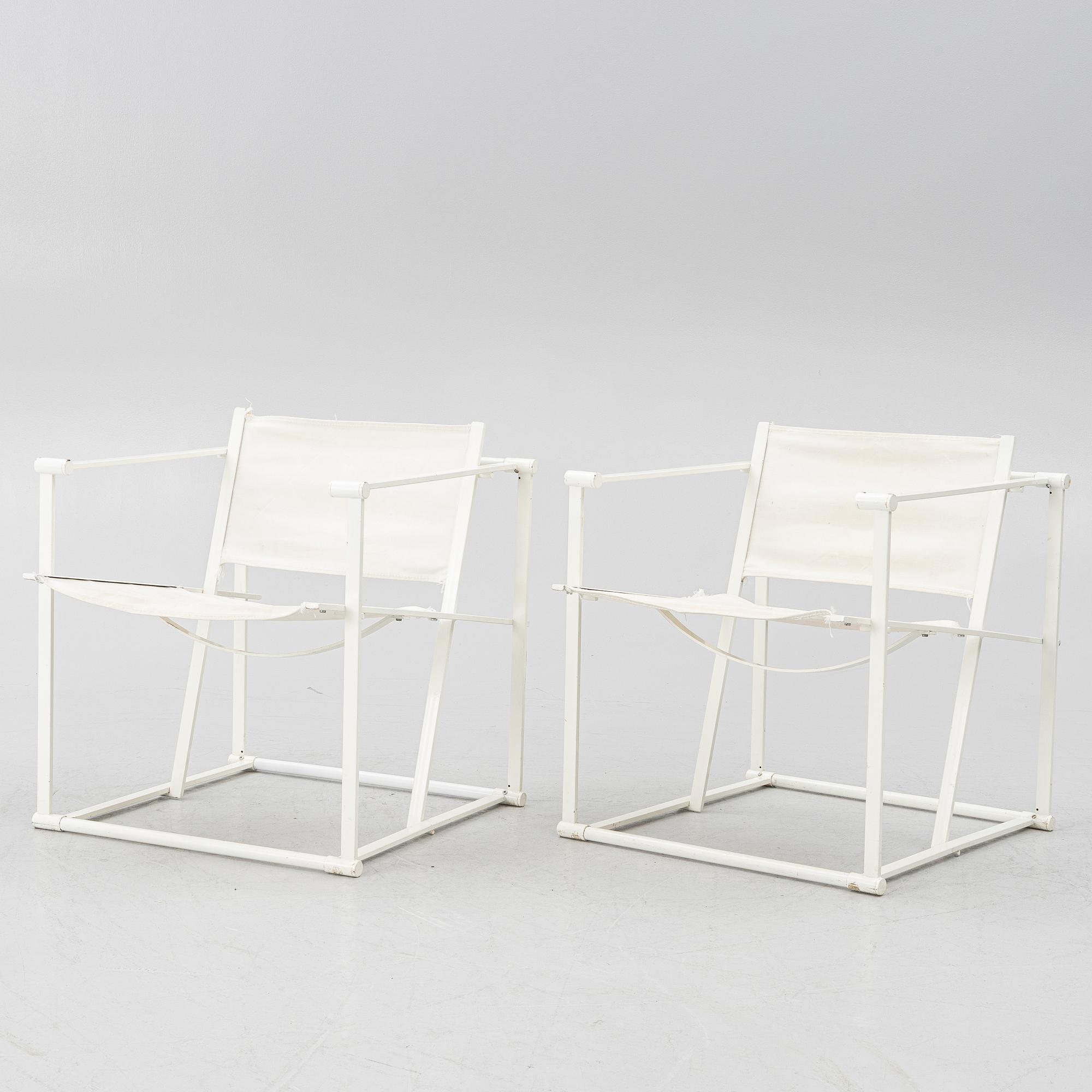 A pair of arm chairs "Cubus", Radboud van Beekum.