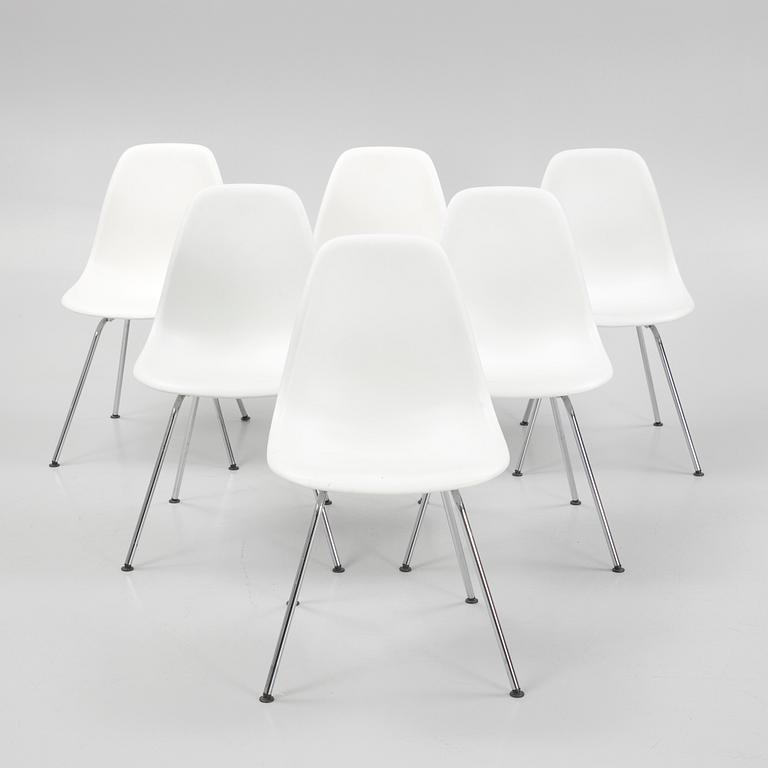 Charles & Ray Eames, stolar, 6 st, "DSX Plastic Chair", Vitra.