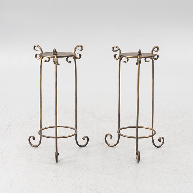 A pair of pedestals, 20th century.
