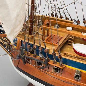 Model ship, wood, "Gothenburg", late 20th century,