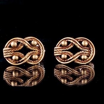 HALSSMYCKEN, 2 st samt ÖRHÄNGEN, brons, Kalevala Koru. 1900-talets senare hälft.
