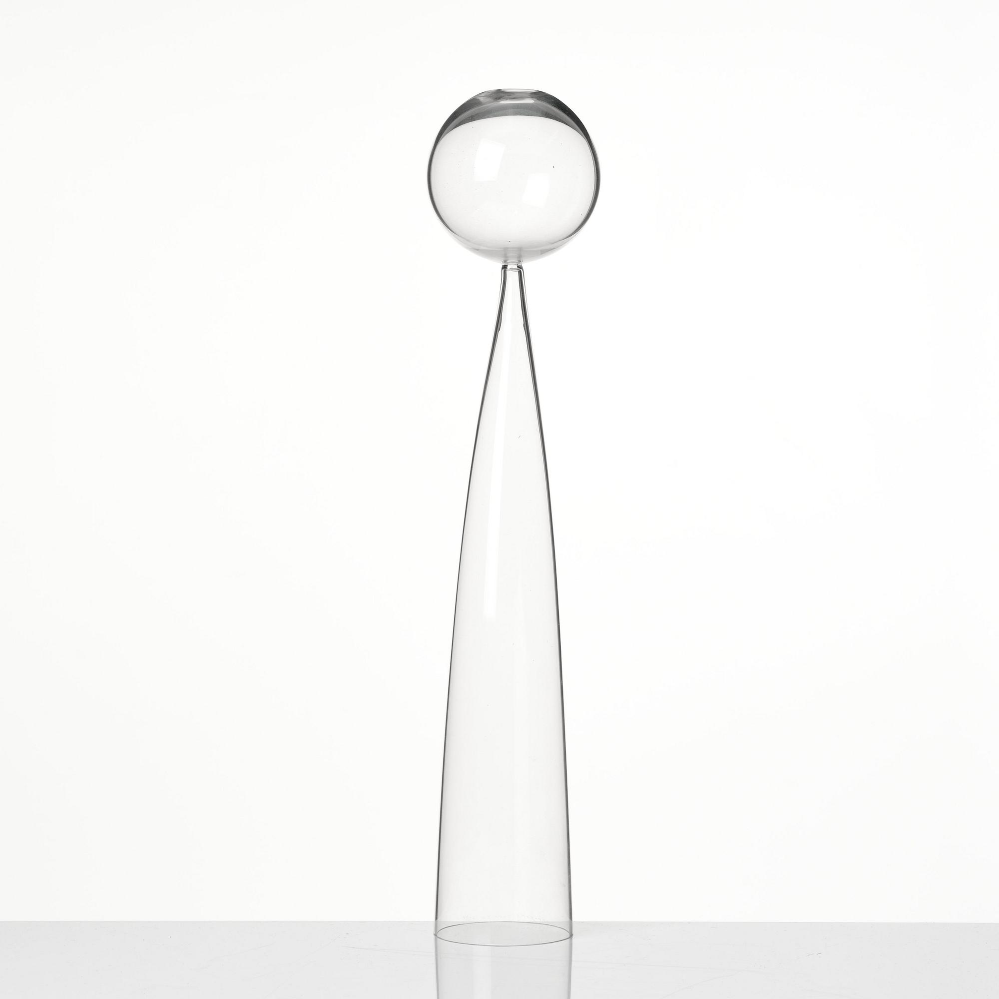 John Selbing, a glass sculpture "Klot över kon", Orrefors, Sweden 1957.