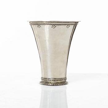 A Swedish silver beaker, mark pf Conrad Heitmüller, Nyköping 1769.