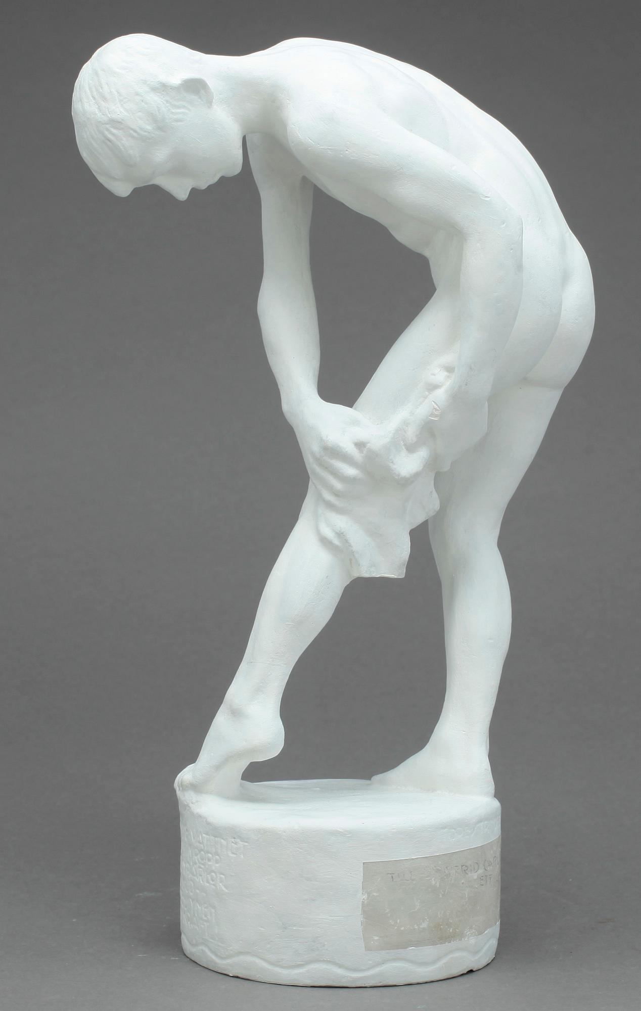 TORE STRINDBERG, skulptur, gips, signerad i godset.