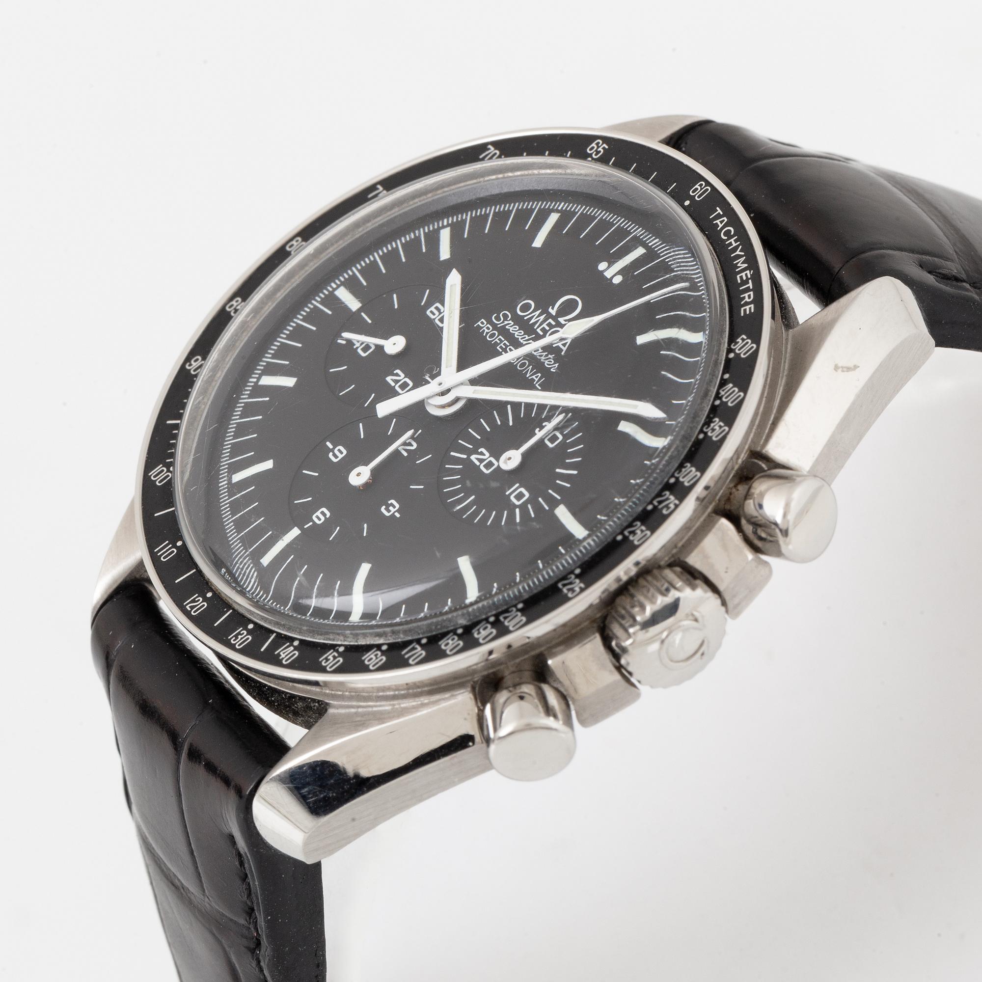 Omega, Speedmaster, Professional, "Moonwatch", chronograph, wristwatch, 42 mm.
