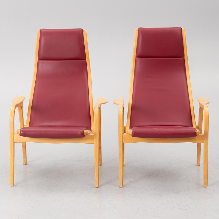 Yngve Ekström, Armchairs, a pair, “Lamino”, Swedese.