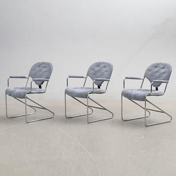Sam Larsson, Armchairs, three pieces, "Sam", Dux, 1980s.